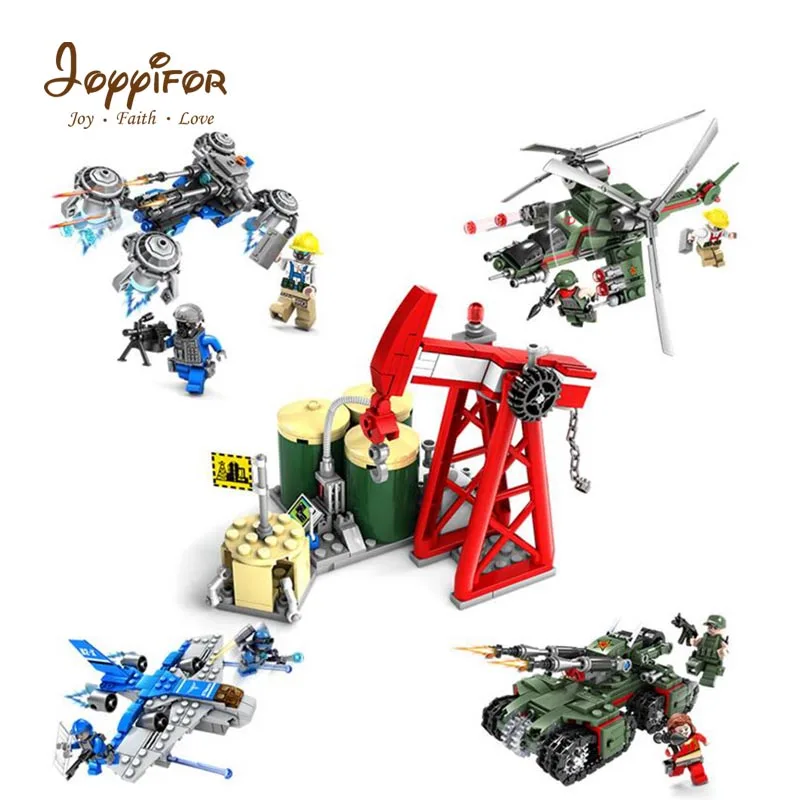 

Joyyifor Red Alert 3 Military Tank Model Weapon Building Blocks Minifigure Army Transport Bomber Educational Toys for Children