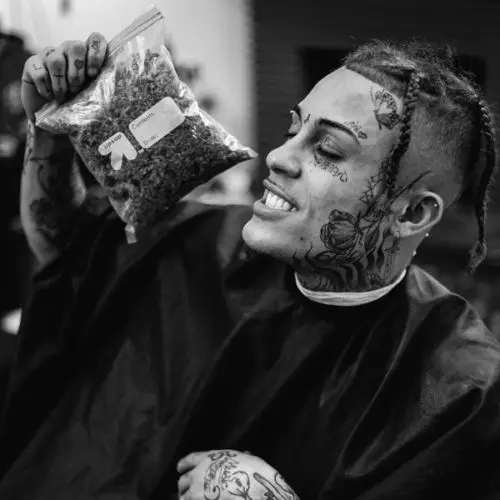 

G-1125 Lil Xan Rap Music Rapper Hip Hop Star Album BW Fabric Cloth Poster Art Canvas Wall Pictures For Living Room