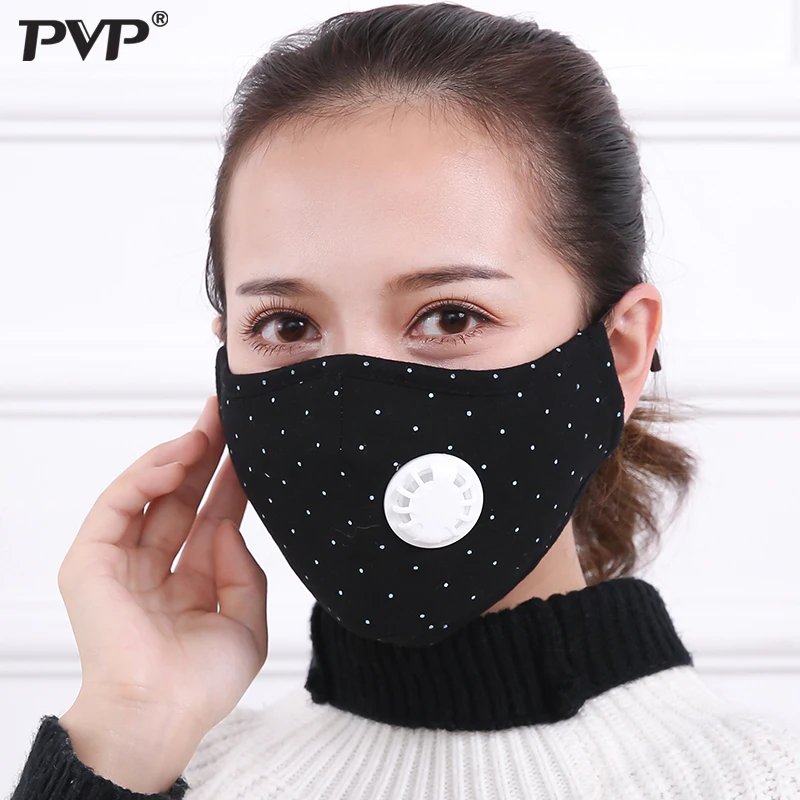 

PVP Anti Pollution Mask Dust Respirator Washable Reusable Masks Cotton Unisex Mouth Muffle for Allergy/Asthma/Travel