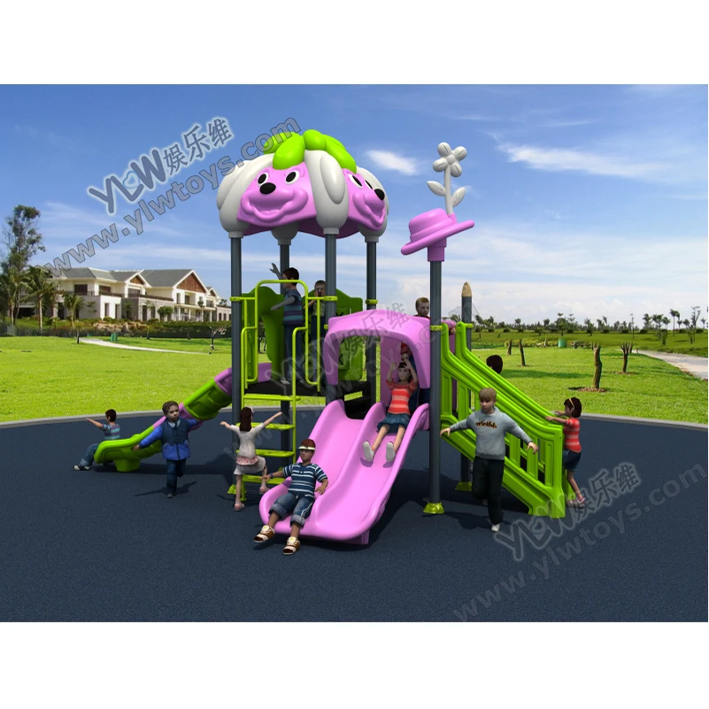 

KIDS small playground with CE/TUV plastic outdoor playground slide for school/park/community