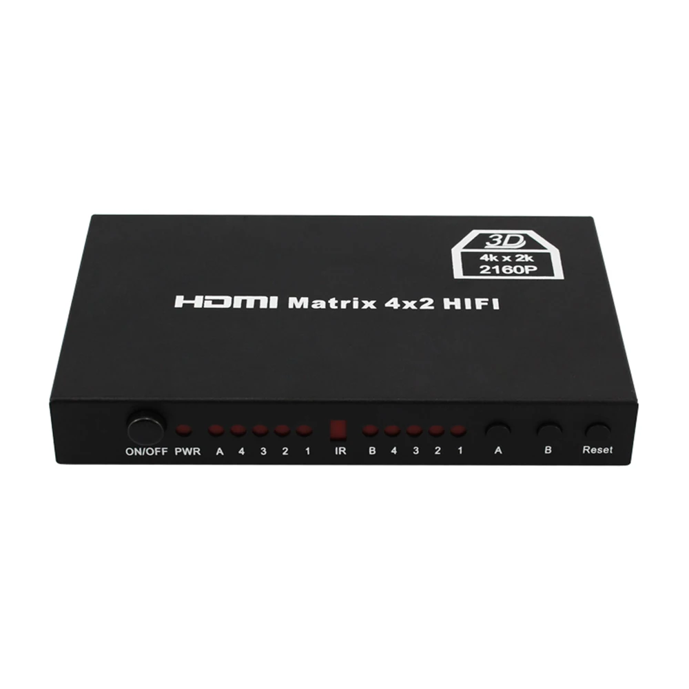 HDMI матричный HDMI, переключатель HDMI четыре в два из HD видео Splitter 4X2 Поддержка 4 к* 2 3D