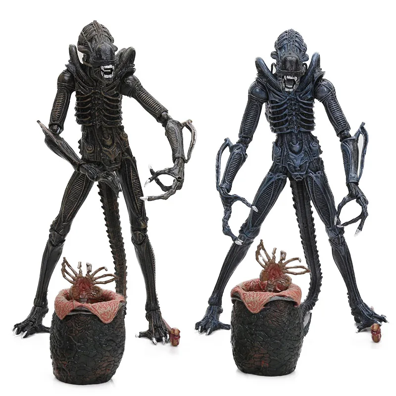 5-21 см игрушки NECA Aliens 1986 Alien ПВХ фигурка конечный воин с яйцами фейхакеры Chestburster Коллекционная модель куклы