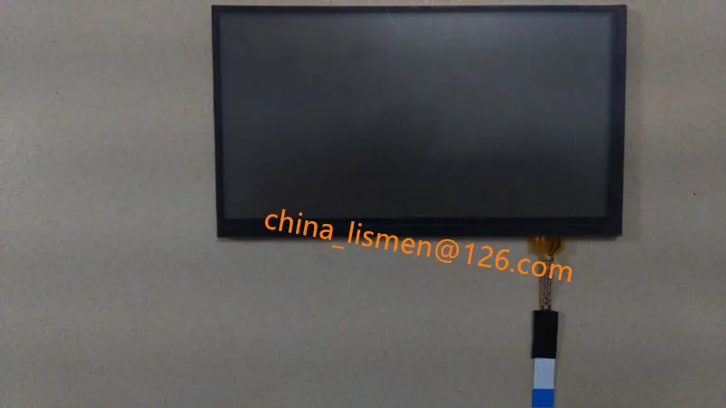 

modified 8 pins black glass touch Screen panel Digitizer Lens panel for outlander car DVD player GPS navigation LQ070T5GG21 LCD