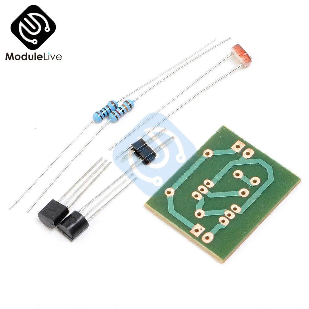 

5Pcs DC 3V Photosenstive Switch Module Light Control Switch Photoelectric Induction Sensor Switch DIY Kit for Smart Home