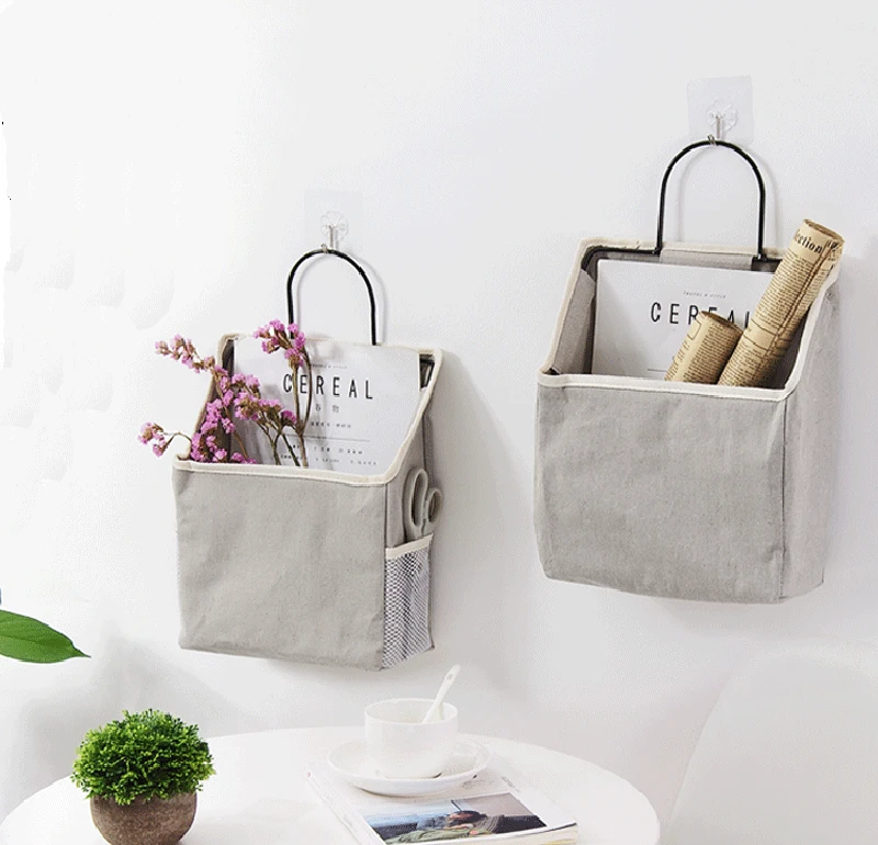Cama de Armazenamento Pendurar na Parede de Cabeceira Cabeceira de Armazenamento Revista para a para a Mesa do Escritório Cinza Branco Bolsos Lona de Armazenamento Titular Organizador Mesa do Escritório 12 parede cabeceira pendurado armazenamento revista organizador titular para mesa escritório