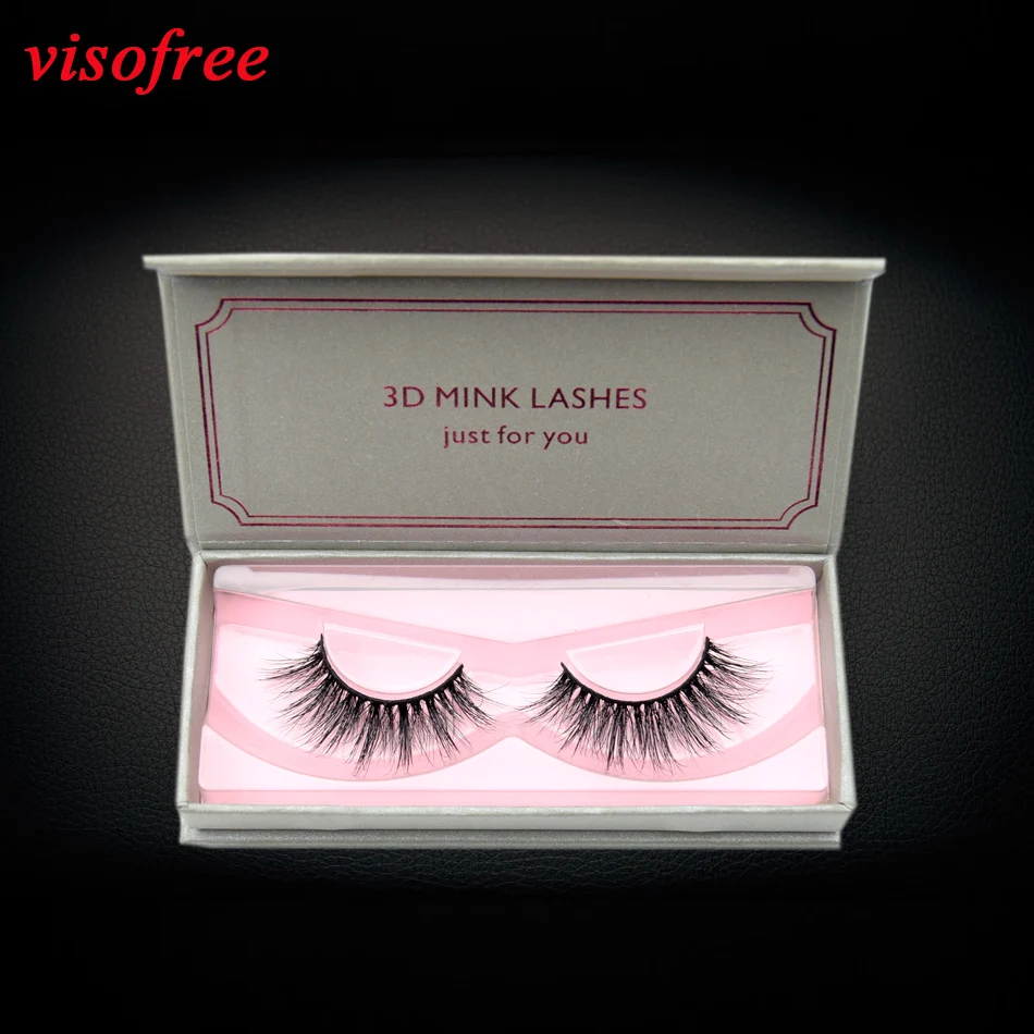 

Visofree 3D Mink Lashes Hand Made Full Strip Lashes Medium Volume Fluffy False Eyelash Makup Reusable Eye Lashes Tapered Lash