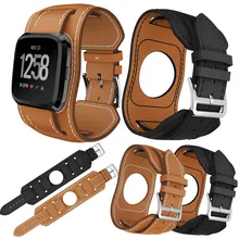 YOOSIDE для Fitibit Versa роскошные кожаные замена часы браслет ремешок для Fitbit Versa Напульсники ремень