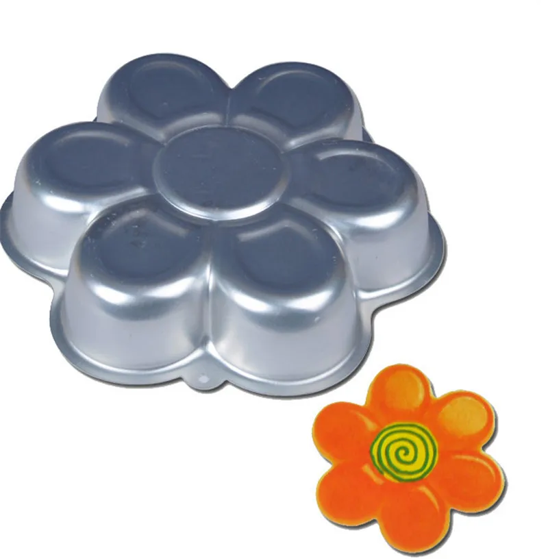 

NEW ARRIVE!! Aluminum 3D Flower shape Cake Pan Dish Moulds Tin Birthday Party Cake MOLD DIY Decorating Tools Fondant Cake Tools