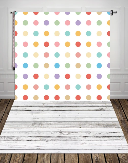 huayi newborn boy photography backdrop kids photoshoot prop blue yellow polka dot pattern background