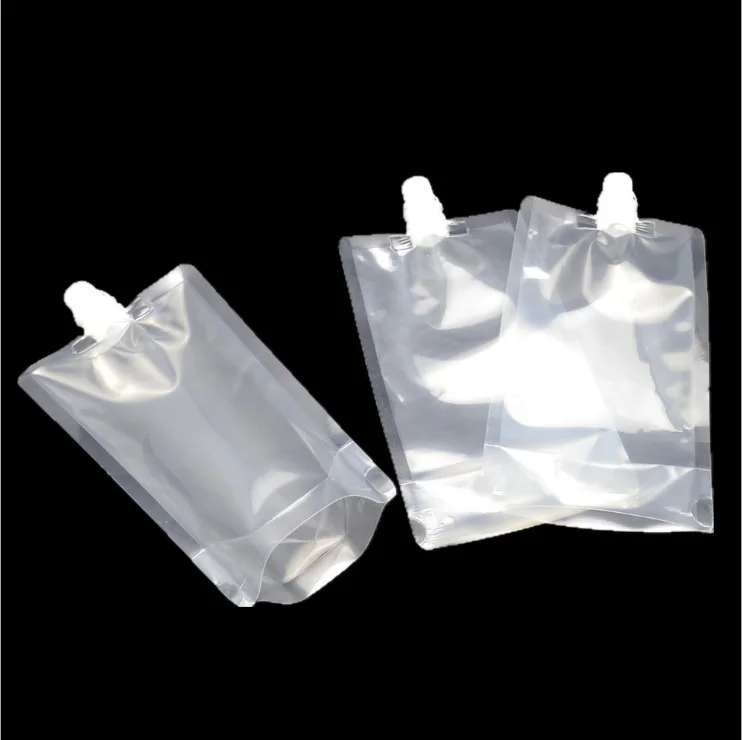 Чистый пустой 250 мл пакет с горлышком жидкие напитки масляный пакет для воды пластиковый прочный для напитков Сумки Универсальный W8101