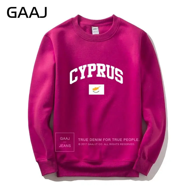 Roes GAAJ Cyprus Flag Мужской и Женский свитшот мужской повседневный с принтом худи пальто новая популярная скейт брендовая одежда# GEIA9 - Цвет: Roes
