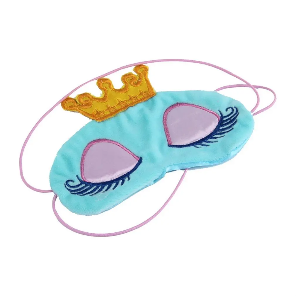 

Lovely Princess Crown Fantasy Eyes Cover Eyeshade Eyepatch Travel Sleeping Blindfold Shade Eye Mask Portable Patches Pink/Blue