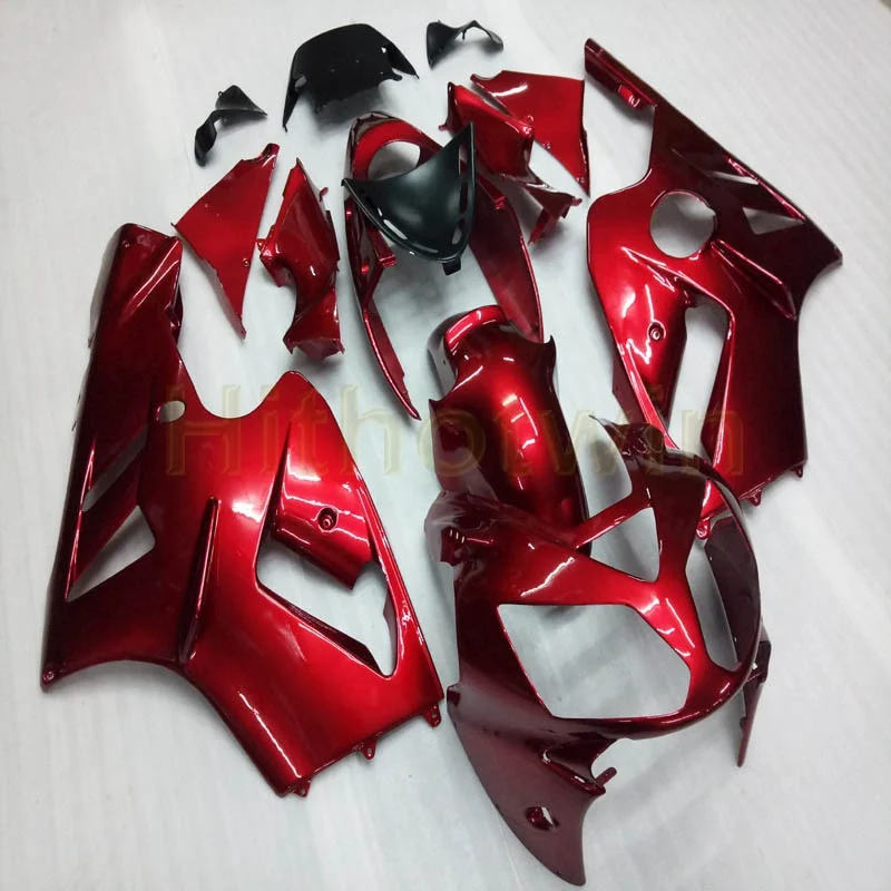 Пользовательские мотоцикла обтекателя Для Kawasaki ZX-12R 2002 2003 2004 2005 2006 ZX12R+ винты литья под давлением красный огонь