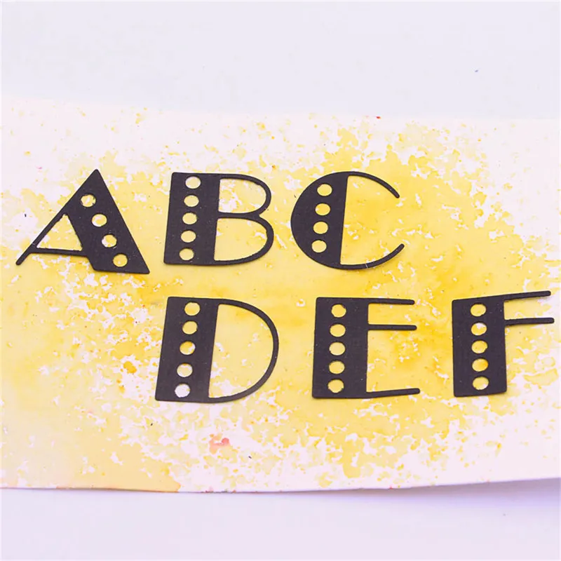 

English 26 Letters 93*99mm Metal Cutting Dies for Scrapbooking New 2019 Die Cuts for Card Making Stitch Craft Dies Troqueles