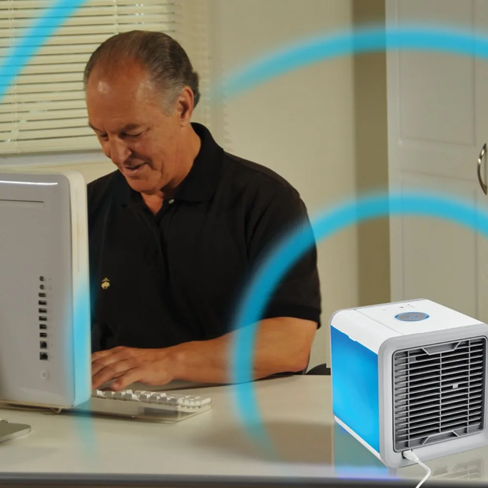 USB Artic Air Cooler Fan Personal Space Cooler Portable Desk Fan Mini Air Conditioner Device Cool Soothing Wind For Home Office  (3)