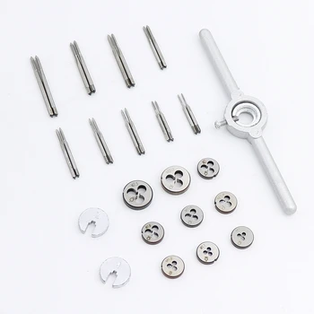 

31Pcs Mini HSS Metric Thread Plugs Taps Dies Wrench Handle Set M1-M2.5 Screw New