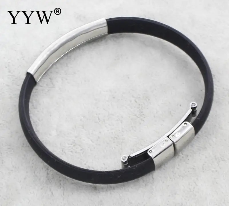 Лидер продаж 2017 силиконовые браслеты из нержавеющей стали женские и мужские