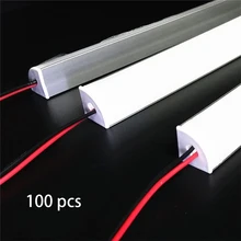 100 шт./лот 1 м светодиодный свет бар 5730 V Форма угловой алюминиевый профиль с изогнутым крышка, настенный выключатель света, DC12V, шкаф с выдвижными полками