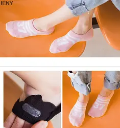 IENY Весна и лето цифровой для женщин носки для девочек хлопковые незаметные Носки Дамы Полосатый баскетбол спортивные