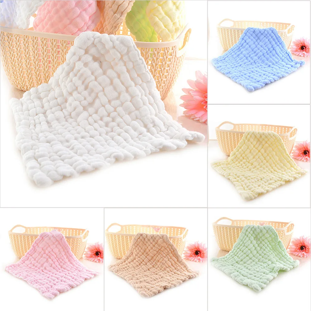 

Newborn 6-layer Gauze Handkerchief Cotton Bib Towel Gauze Muslin Washcloth Bib Baby Washcloth Pure Cotton Wshed Towel