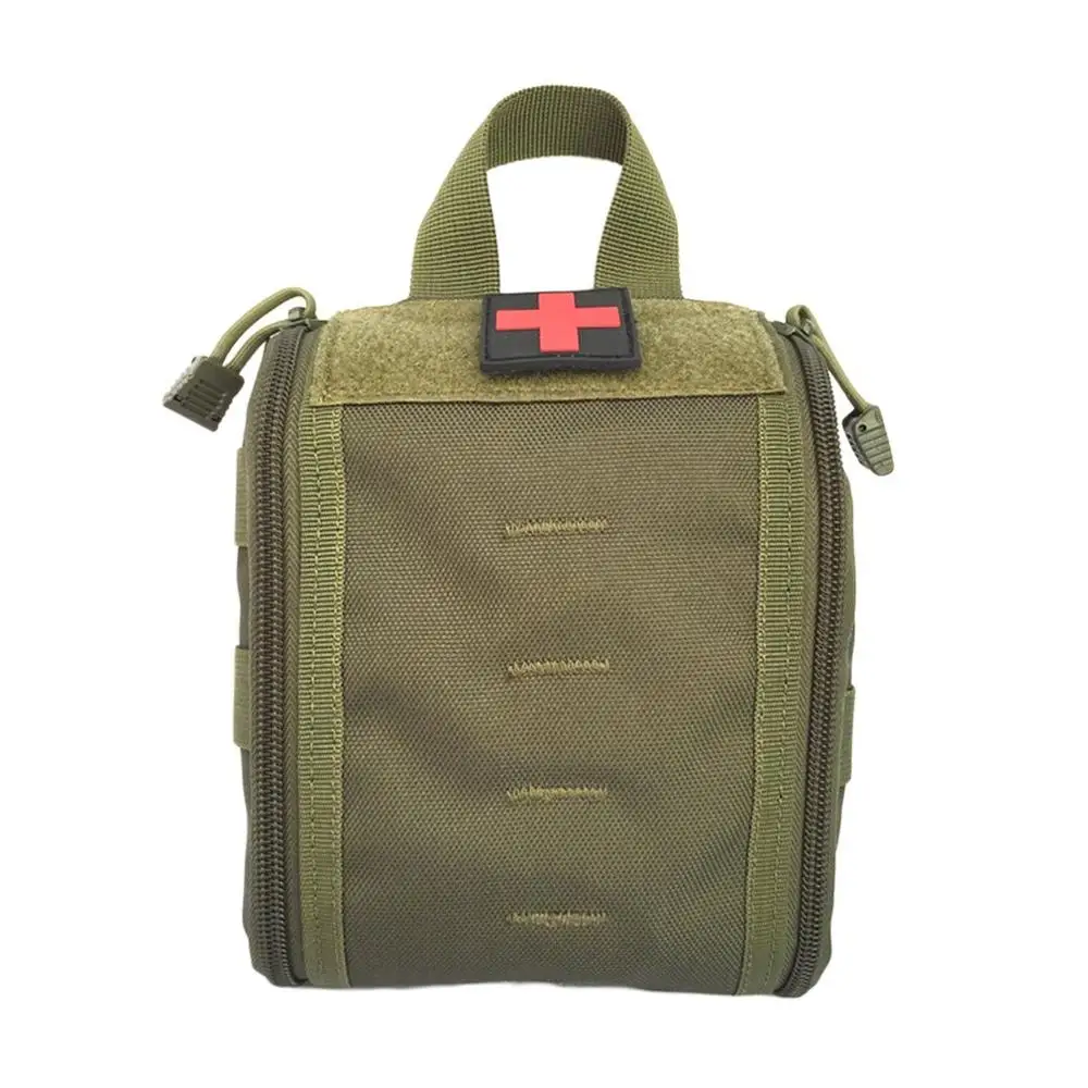 green Тактический Molle набор первой помощи для выживания, сумка для игры, снаряжение для выживания на открытом воздухе, для кемпинга, походов, медицинская сумка, аварийный чехол для хранения - Цвет: green