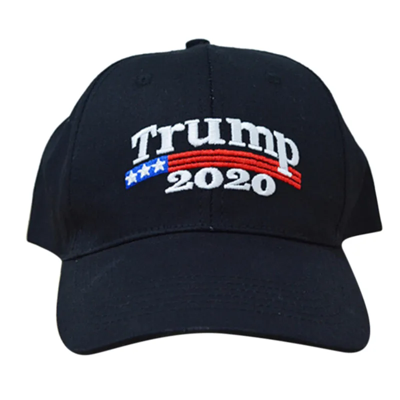 Длинная Кепка с вышивкой Trump 2020 Make America Great Again Donald Hat Daddy Cap US Republican Black TOP