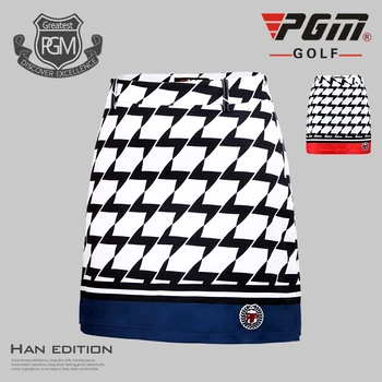 

Pgm Women Plaid Golf Skirt Summer Breathable A-line Skirt Ladies High Waist Golf Apparel Tennis Sports Skirts AA60479