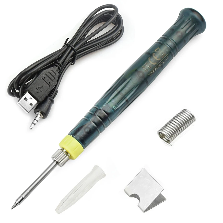 8W 5V Electric Powered Soldering Iron Pen/Tip Mini USB Portable C9W0