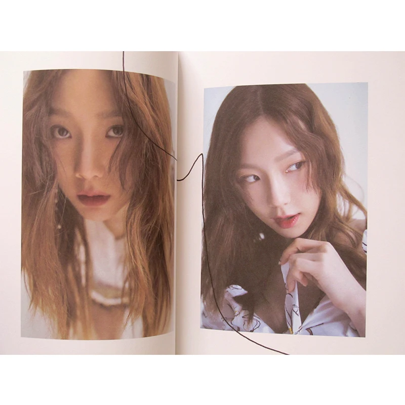 Подпись SNSD Taeyeon с автографом mini3rd альбом что-то новое CD+ фотоальбом+ подпись плакат K-POP 072018