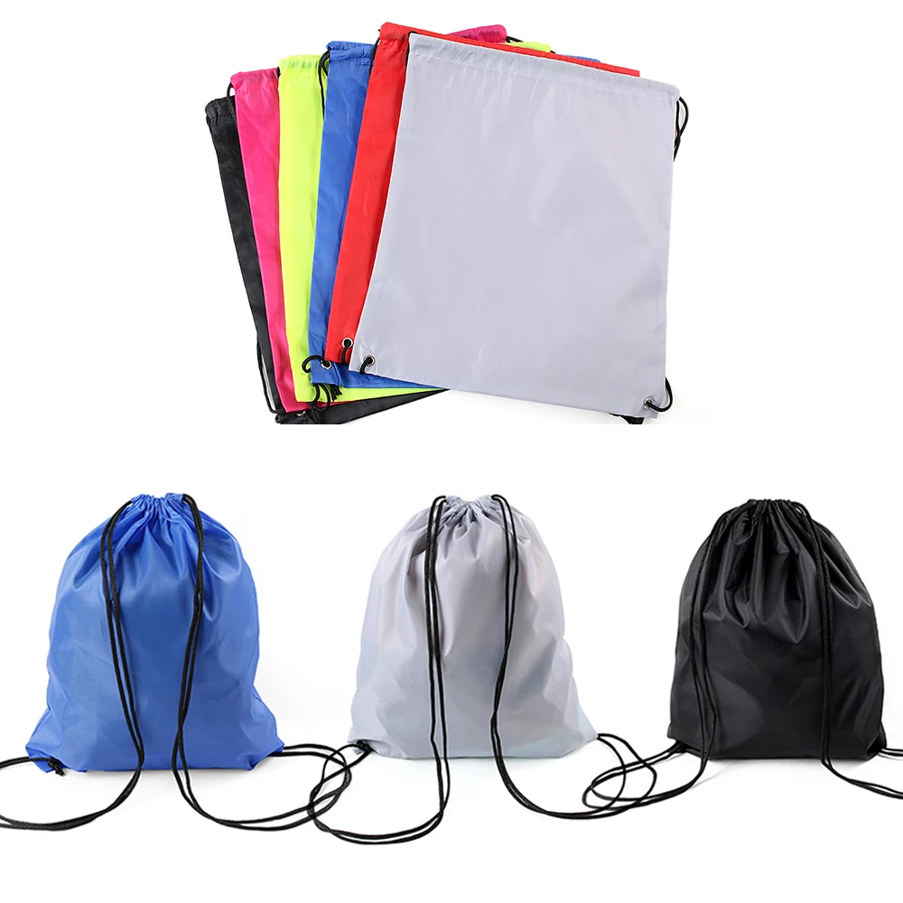 Buy Nylon Drawstring Bag String Sack Beach Unisex