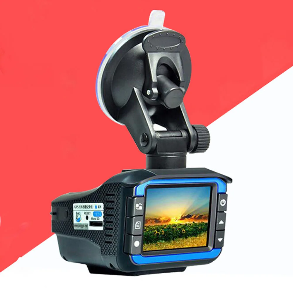 

Russian Voice 3 In 1 Car DVR Camera recorder Anti Radar Detector Laser Built-in Alarm