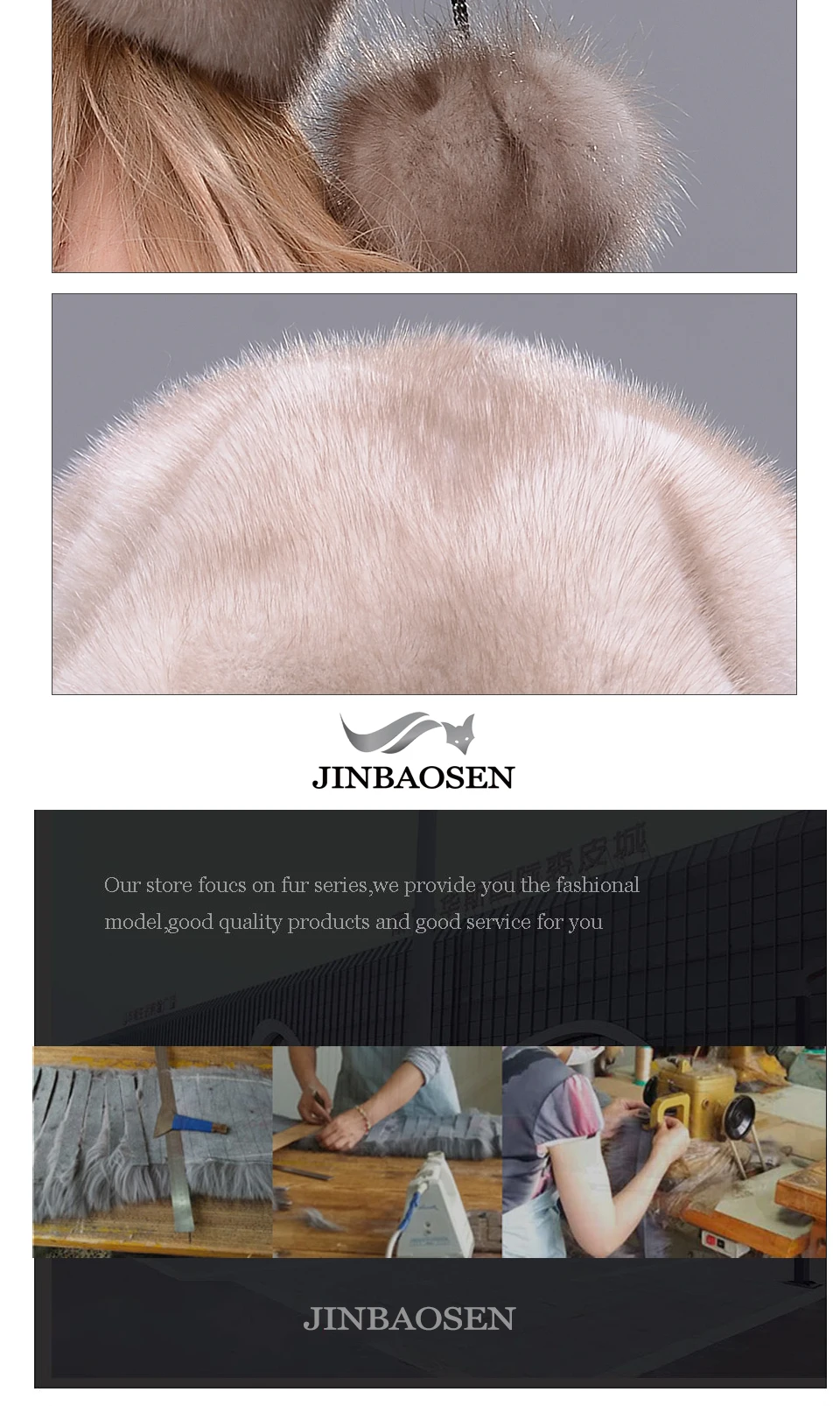 JINBAOSEN русский Рождество меховая шапка женская меховая шапка полный из замши шляпы и роскошные модная зимняя одежда толстые теплые высокого