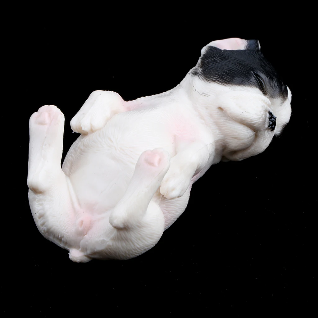 2x Sleeping Little French Bulldog Dog Animals Action Figure Pet Dog Wild/Farm Animal Models Educational Nature Toy
