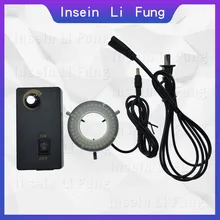 96 лампочек внутренний диаметр 50 мм Кольцо Регулируемая яркость светодиодный светильник источник для монокулярного микроскопа