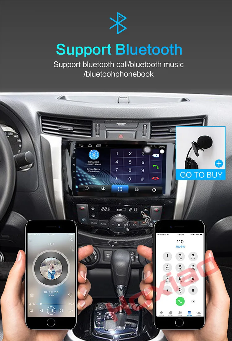Best Hoxiao Android 6.1 for Nissan NAVARA NP300 2014-2017 GPS HD multimedia player map navigation WIFI BT noDVD 9 inch 2DIN car radio 4