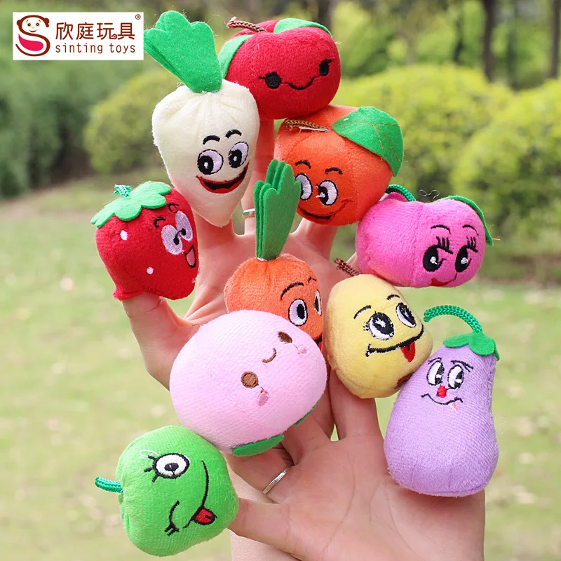 Монтессори мультфильм пальцев Кукольный мультфильм друзья Семья вечерние аксессуары обучения Образование игрушки для Детский подарок кукольный театр пальчиковый театр игрушка на руку пальчиковые куклы игрушки на пальцы - Цвет: Finger Puppets