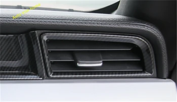 

Lapetus Side Air Conditioning AC Outlet Vent Cover Trim Carbon Fiber Style ABS For Ford Mustang 2015 2016 2017