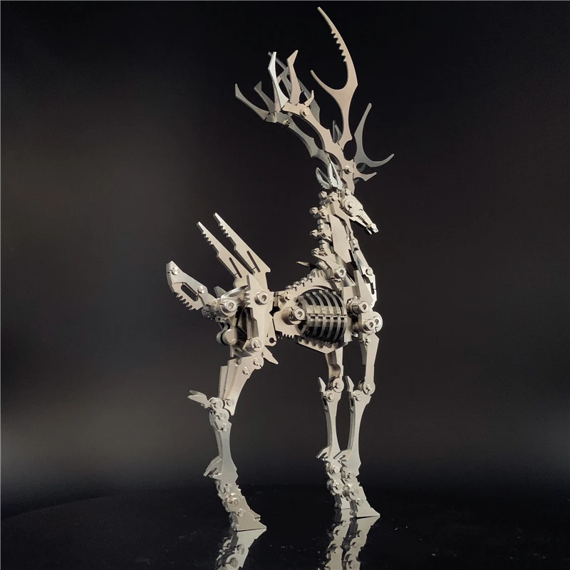 3D металлическая модель Китайский Зодиак динозавры олень Давида сделай сам