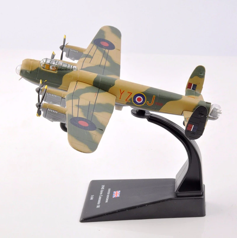 1/144 Британский Тяжелый бомбардировщик 1945 Avro Lancaster BI Fighter литье под давлением модели самолетов игрушки подарки коллекции