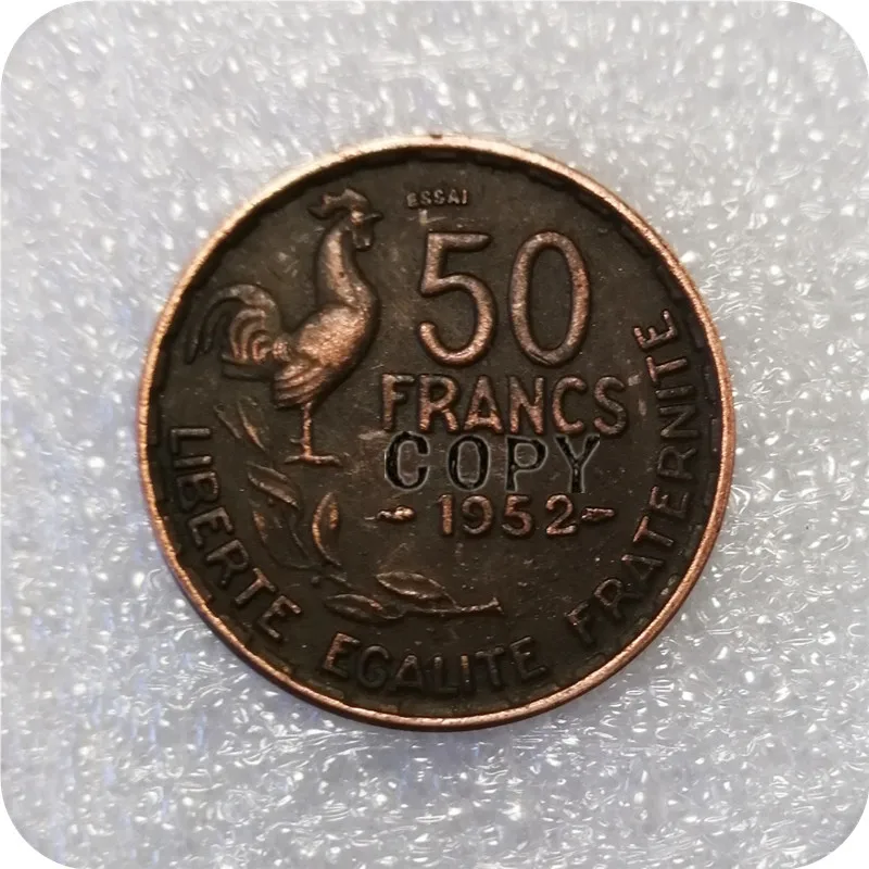 

1952(Essai),1954,1958 France 50 Francs copy coins commemorative coins-replica coins medal coins collectibles badge