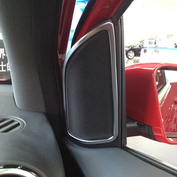 

2pcs Chrome Door Speaker Cover Trim For Mercedes Benz B Class B200 Car Styling