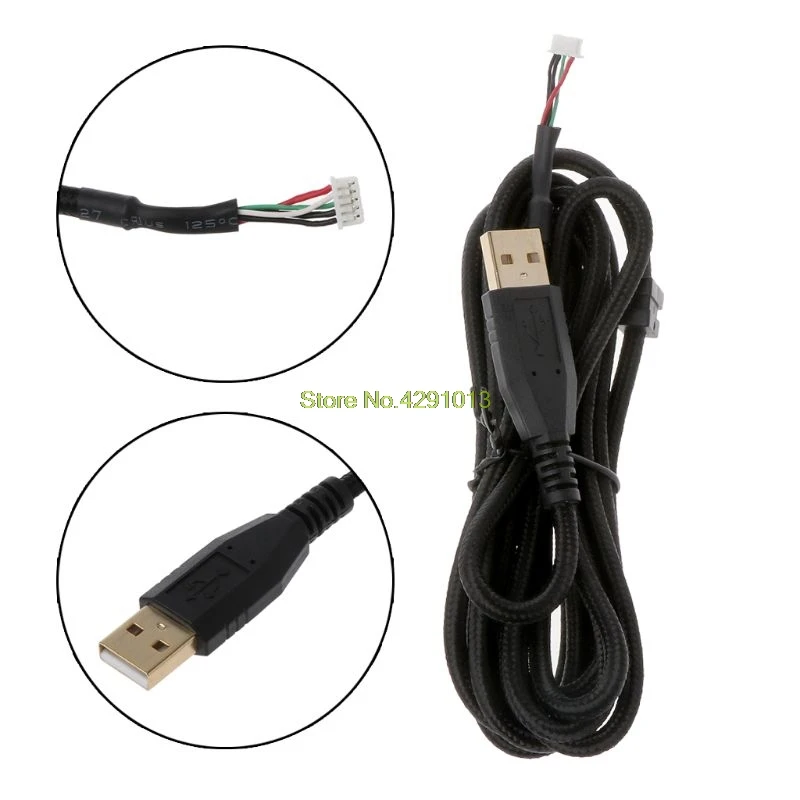 Позолоченный прочный нейлоновый плетеный кабель USB механическая клавиатура сменный провод для BlackWidow X Chroma Mechanical