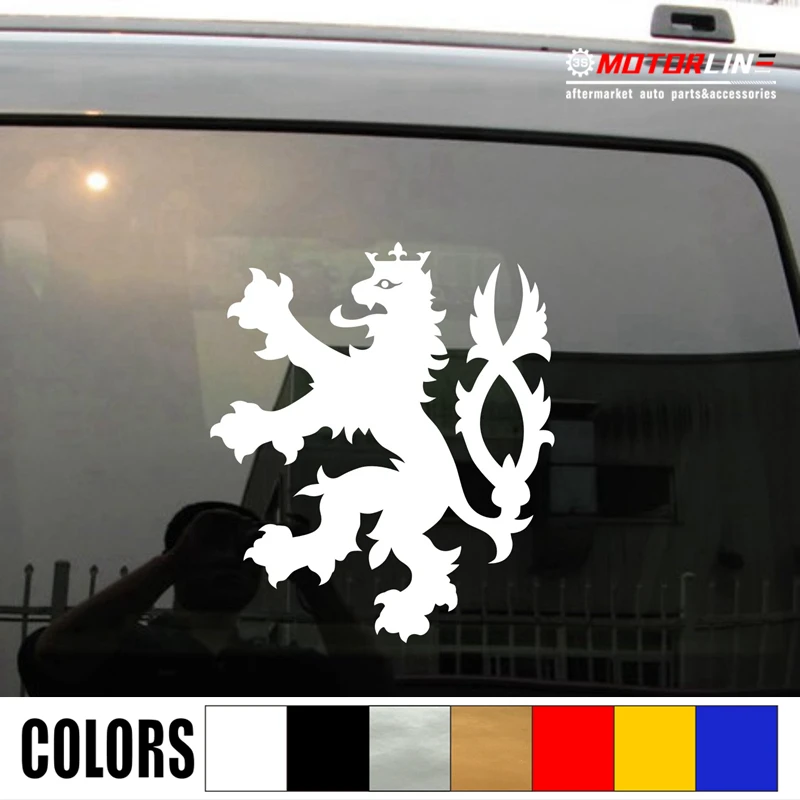 

Czech Republic Lion Decal Sticker Czechs Car Vinyl pick size color no bkgrd a
