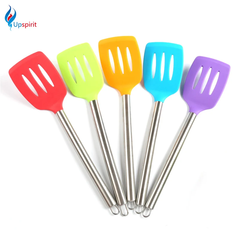 Silicone Ingelaste Turner Koken Keuken Gereedschap Spatel Frituren Vis Keuken Gereedschap Kopen : Silicone Ingelaste Turner Koken Keuken Gereedschap Spatel Frituren Vis
