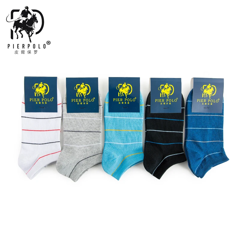 PIERPOLO брендовые носки 5 пар/лот Для мужчин хлопковые носки Новинка Harajuku Модные полосатые носки Meia Для мужчин носки meias masculinas
