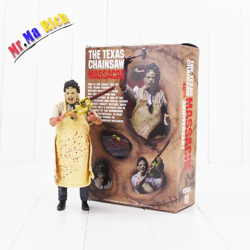 Neca 7 &quot18 см Техасская цепная пила резня ПВХ фигурка Коллекционная модель игрушки