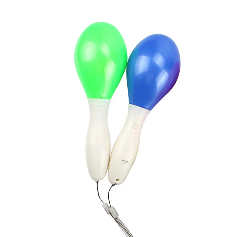 Сенсорная лампа качающая игрушка детский подарок мигающий свет maracas неоновый 2 шт многоцветный светодиодный универсальный хороший горячий