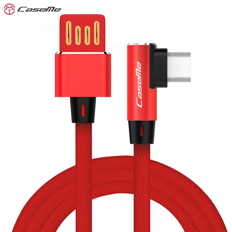 

CaseMe Durable Material 90 Degree Elbow for Android Micro USB Fast Charging Cable for Samsung for Xiaomi for Sony Mobile Phone