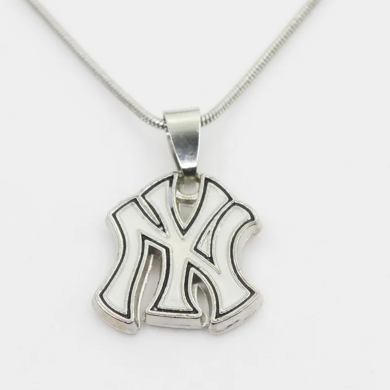 New Arrival 10pcs/lot NY Yankees Baseball Team Necklace Pendant With
