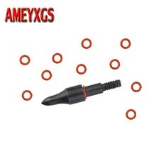 12/24/50pcs Arrow Points Locks O Ring Rubber Washers Archery Broadheads Arrowhead Accessory